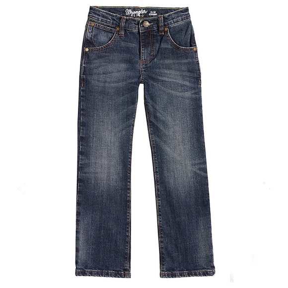 WRANGLER STRAIGHT LEG JEANS WITH ADJ WAIST SZ 14 - Picture 1 of 9